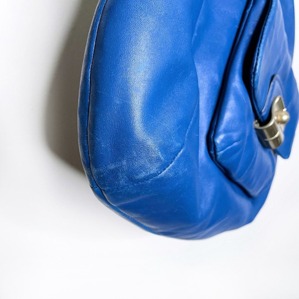 ⚡️SOLD⚡️ coach large blue leather kristin hobo bag - Picture 9 of 15